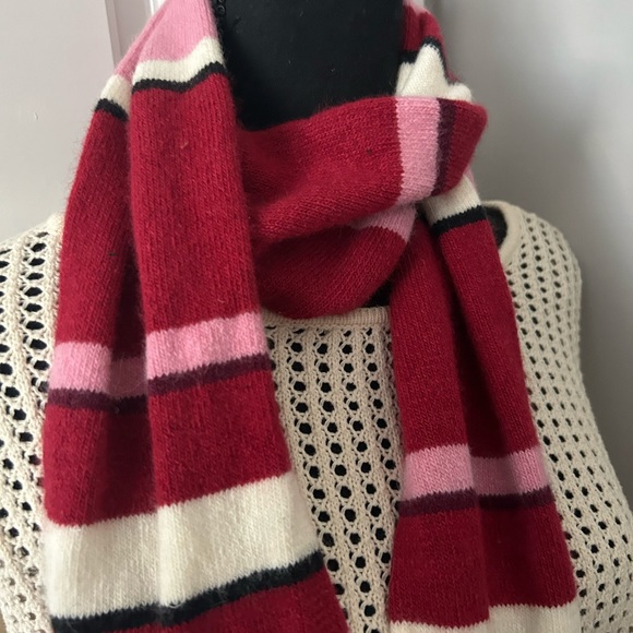 Accessories - Pink red warm narrow scarf